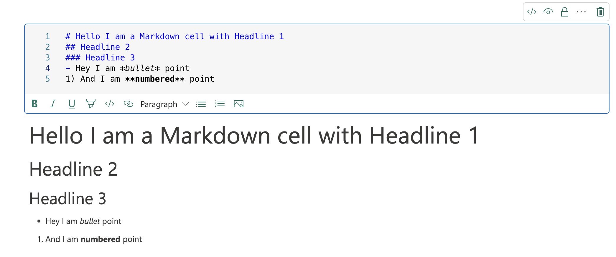 Markdown cell